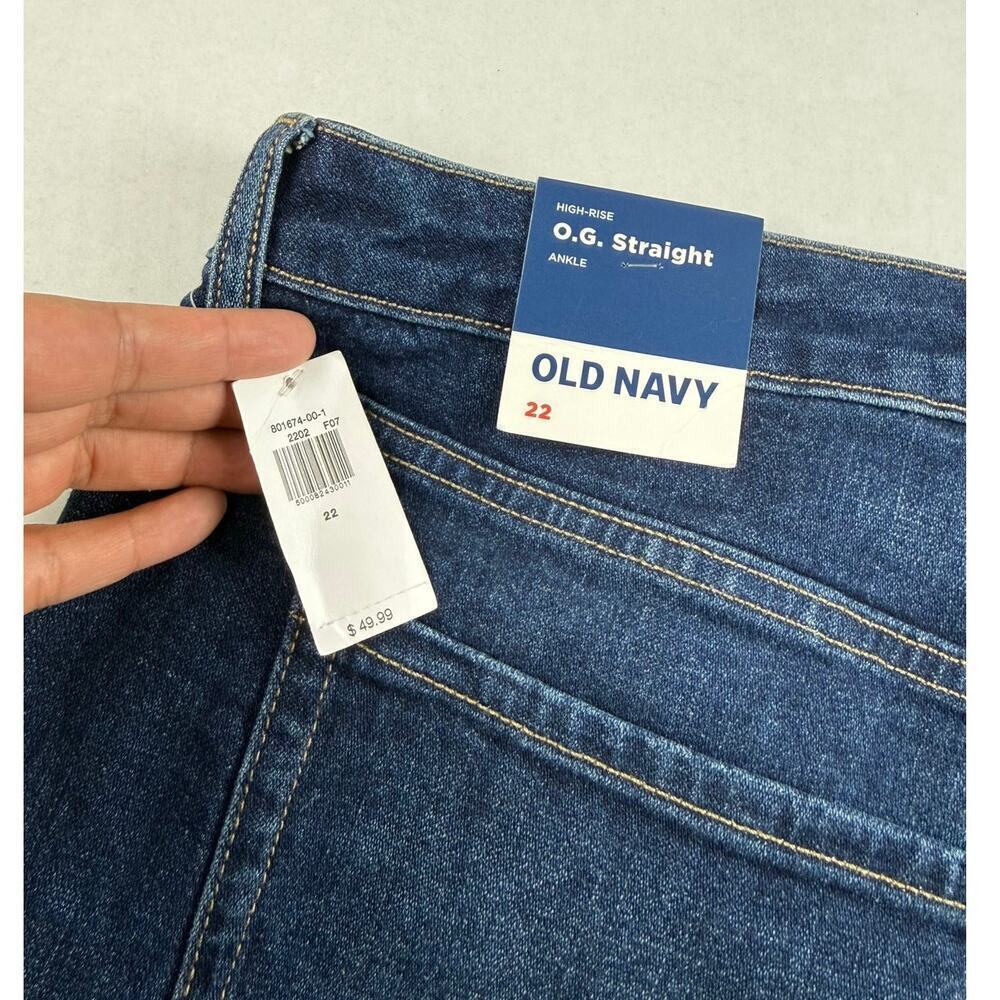 Old navy HIGH-RISEO.G. STRAIGHT SECRET-SMOOTH POCKETS plus size 22 - Picture 6 of 8
